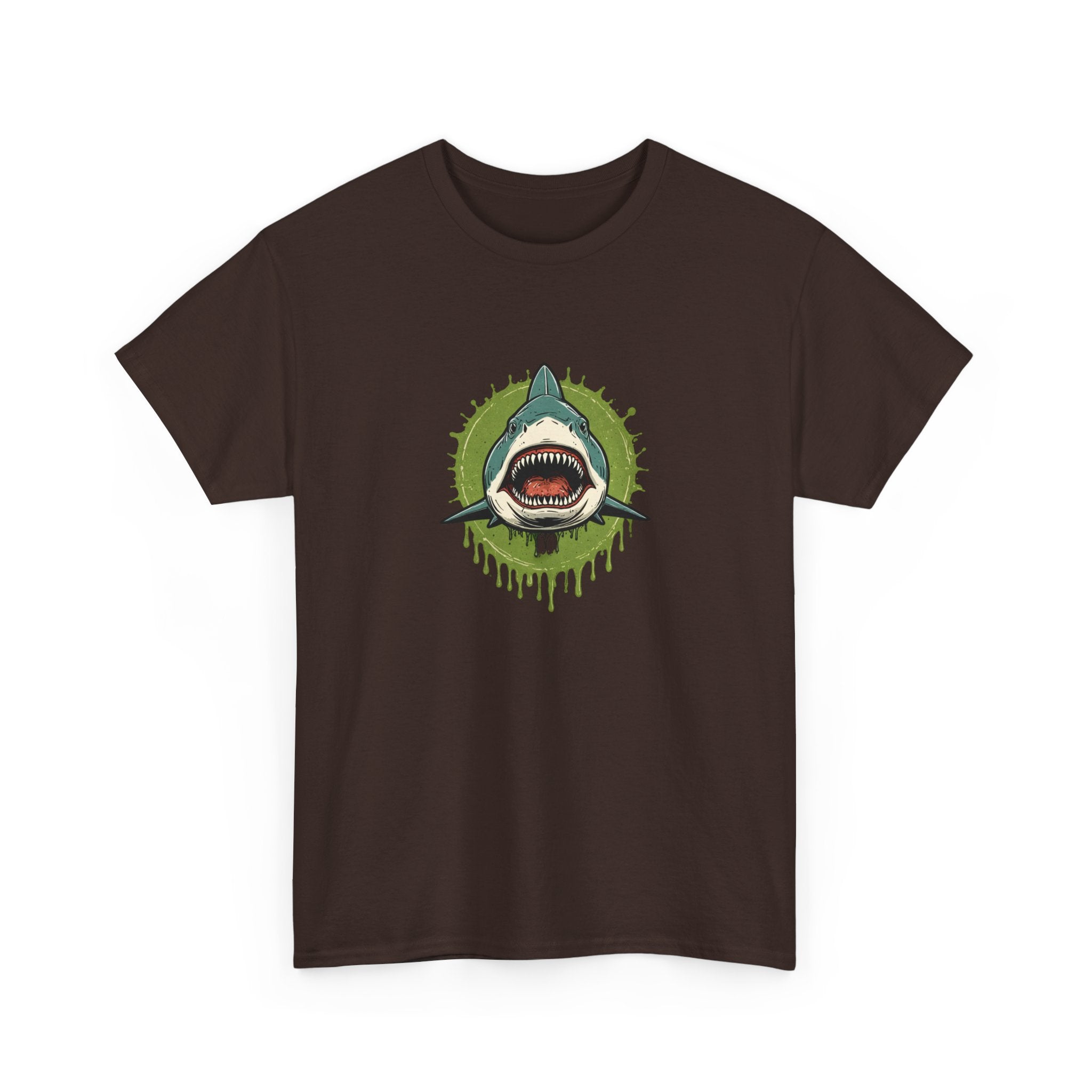 Shark Brain Rot Meme Graphic Tee | Cursed Unhinged T-Shirt | Unisex T-Shirt