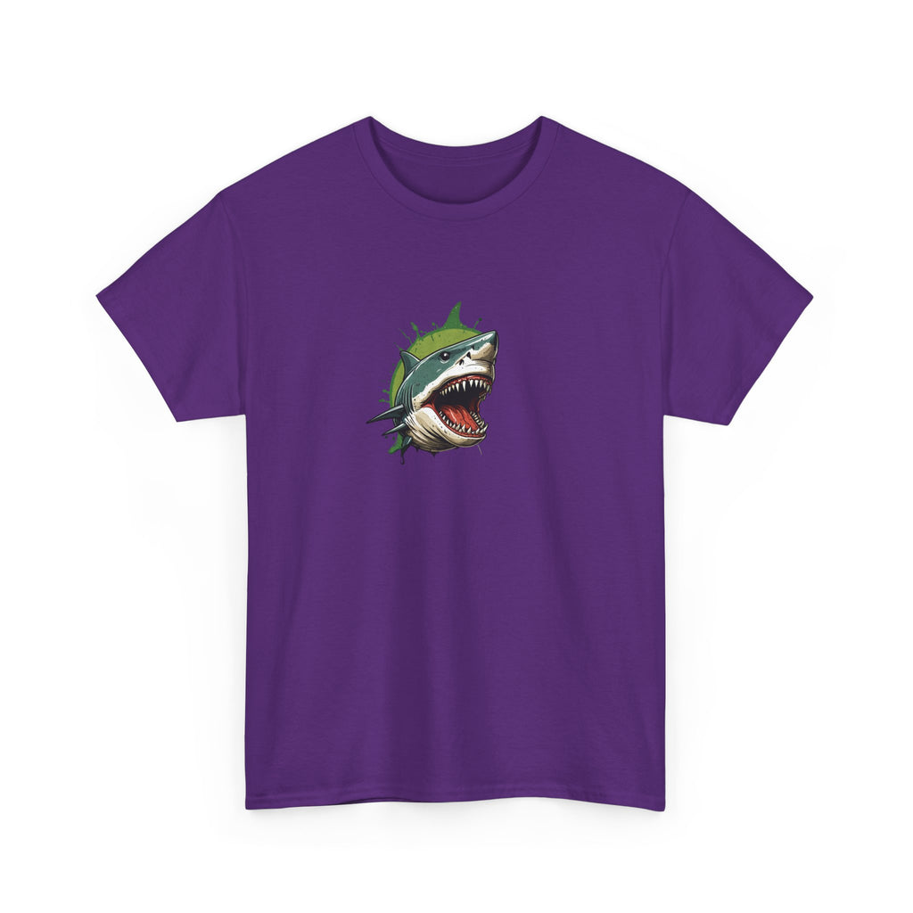 Cursed Shark Brain Rot Graphic Tee | Funny Meme Shirt for Cat Lady | Unisex T-Shirt