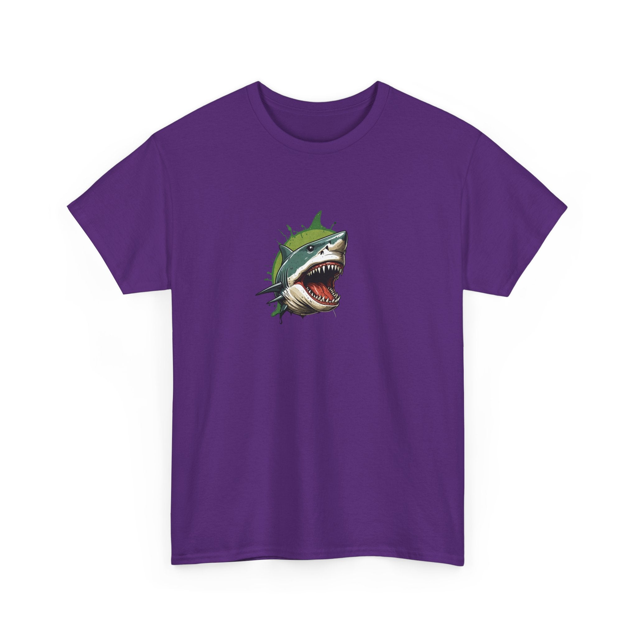 Cursed Shark Brain Rot Graphic Tee | Funny Meme Shirt for Cat Lady | Unisex T-Shirt