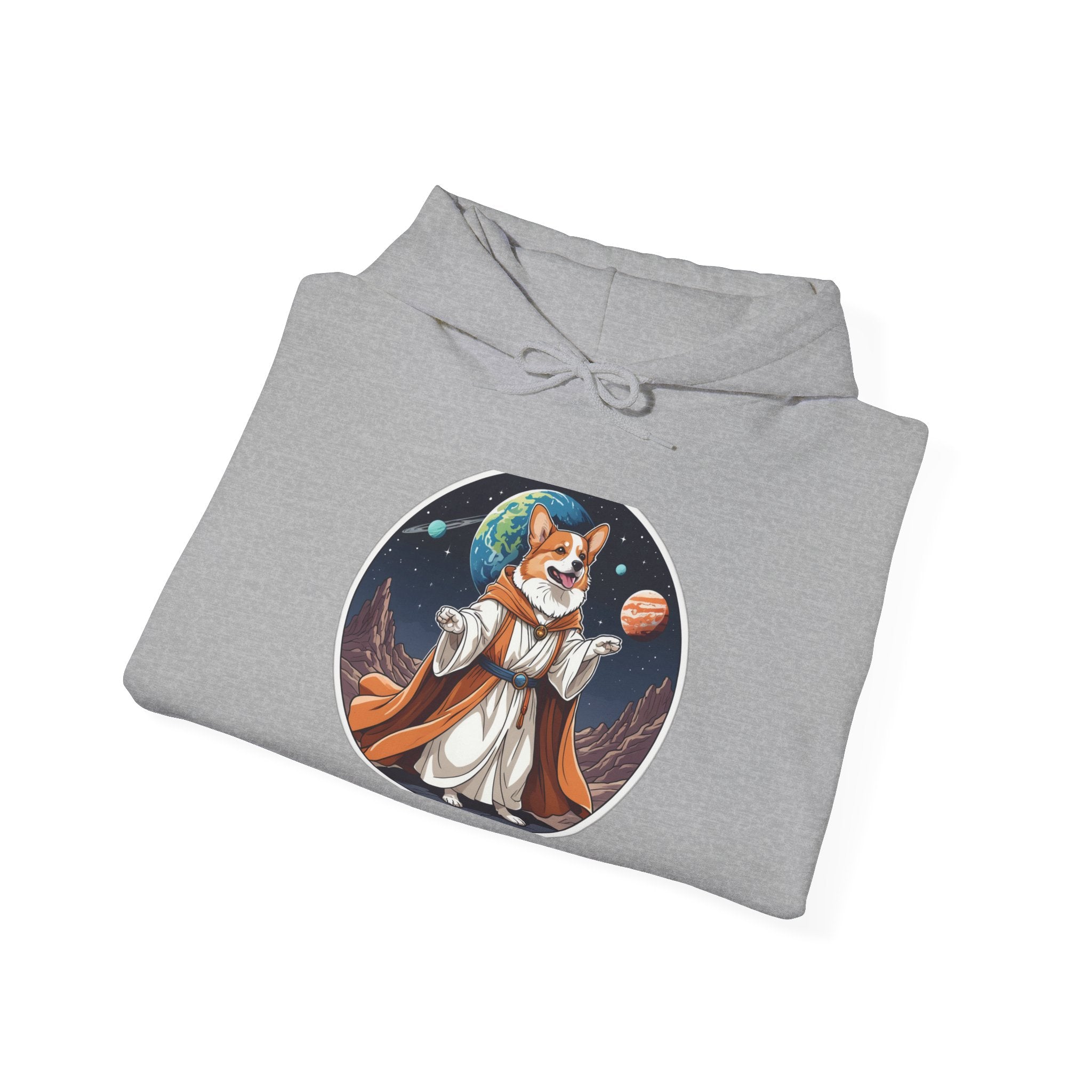 Corgi Cosmic Quest — Unisex Hoodie