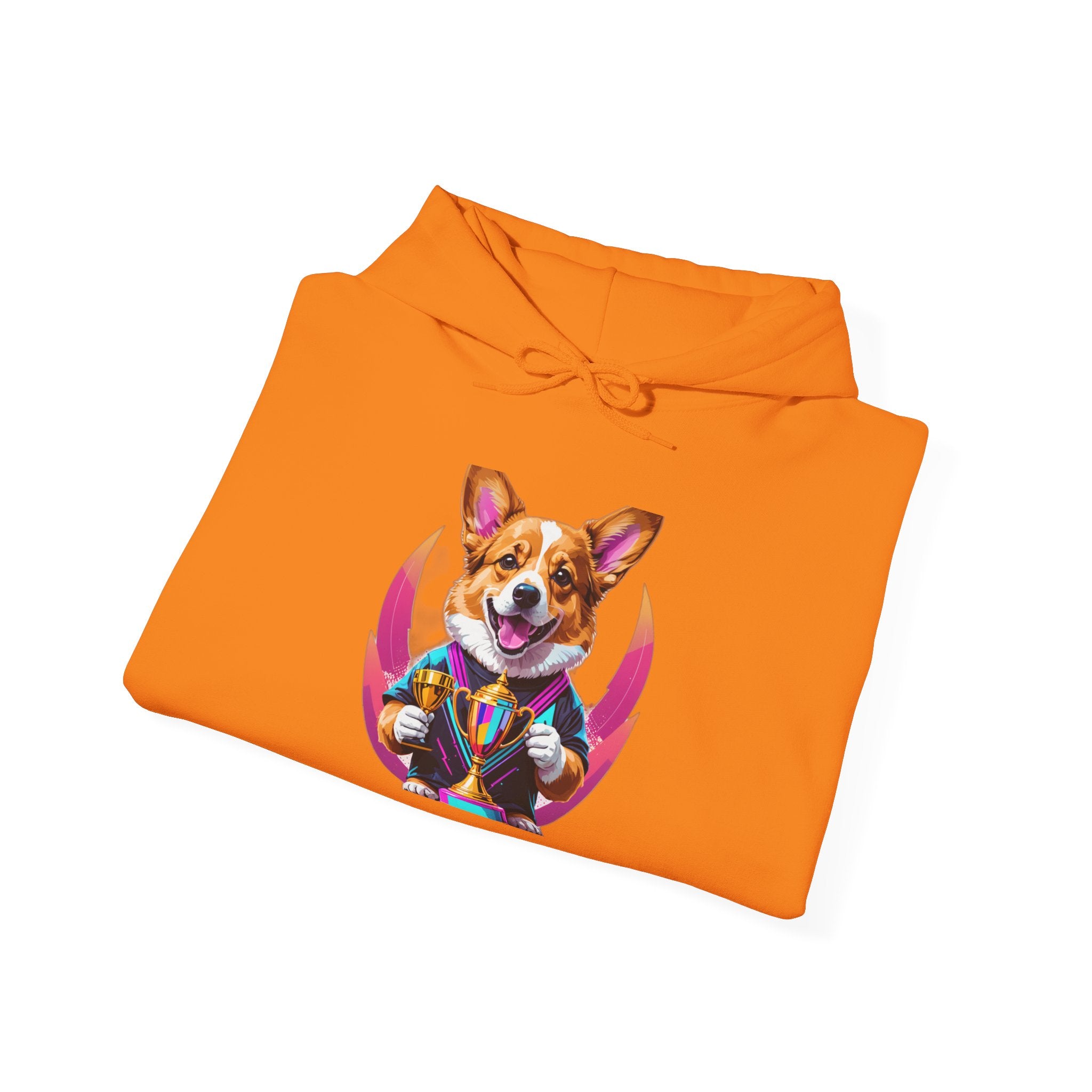 Glitched Corgi Trophy Holder — Unisex Hoodie