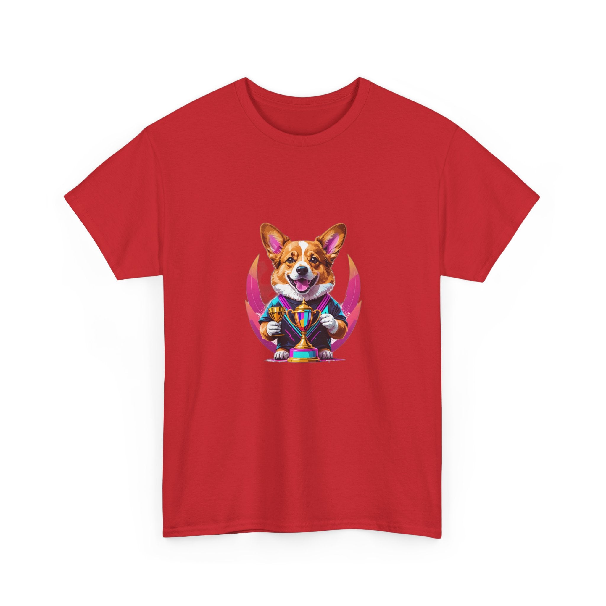 Glitched Corgi Trophy Holder — Unisex T-Shirt