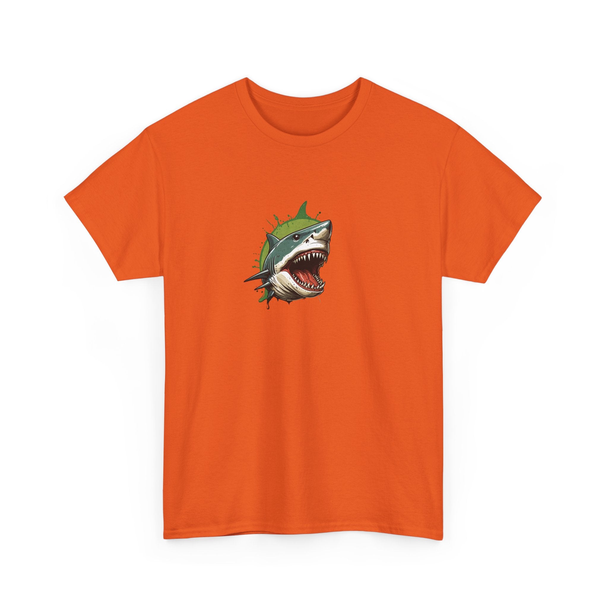 Cursed Shark Brain Rot Graphic Tee | Funny Meme Shirt for Cat Lady | Unisex T-Shirt