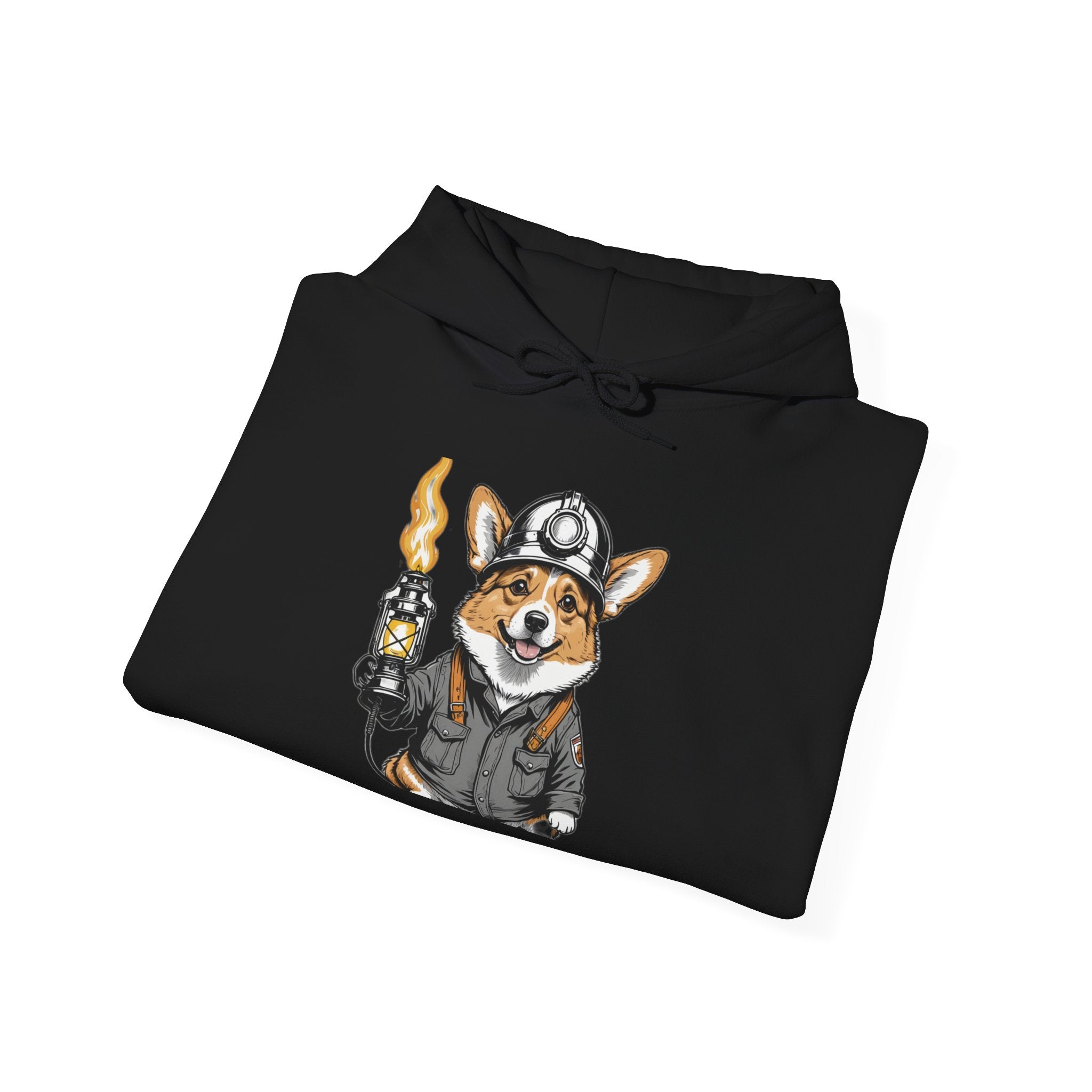 Corgi Miner's Helmet — Unisex Hoodie
