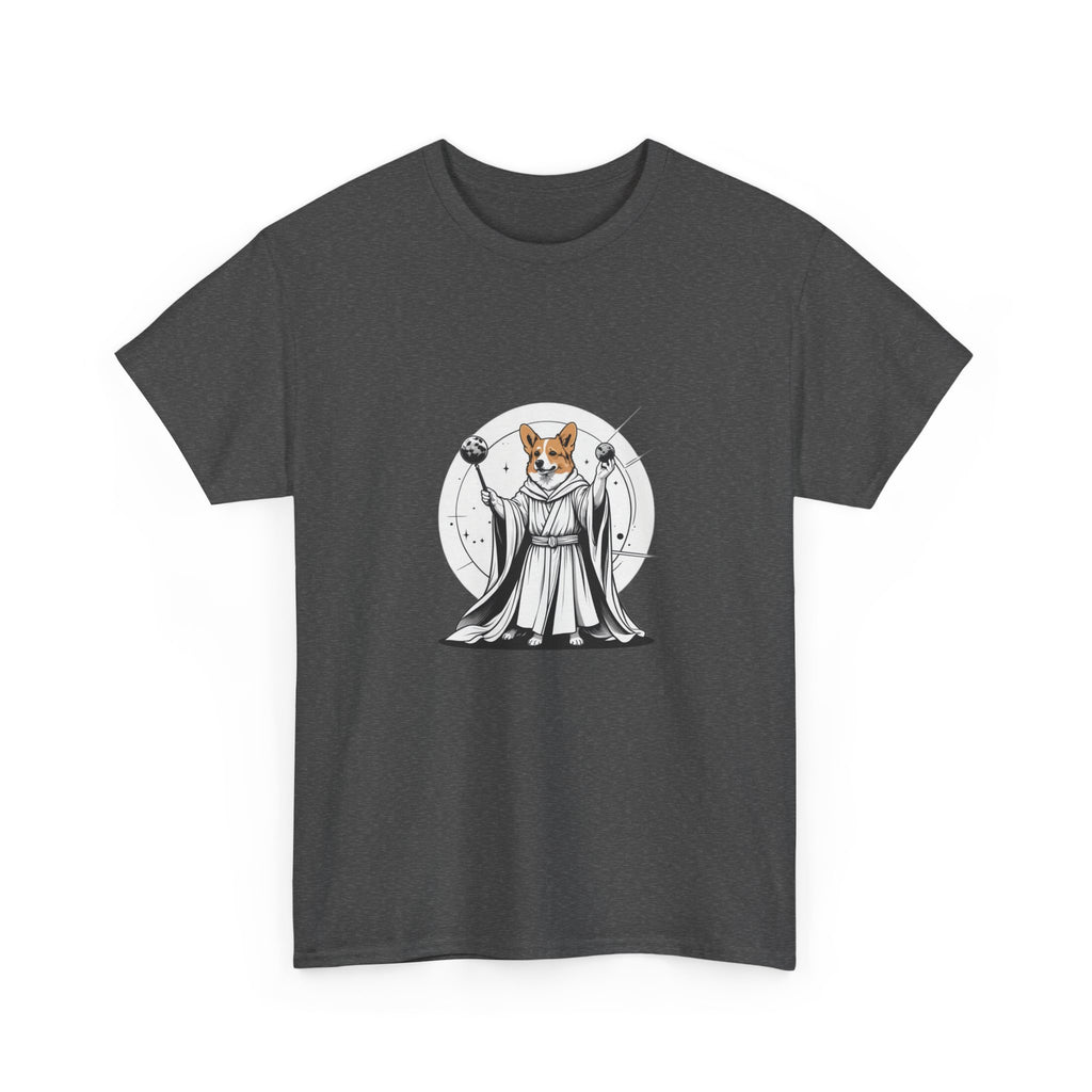 Corgi Points to the Cosmos — Unisex T-Shirt
