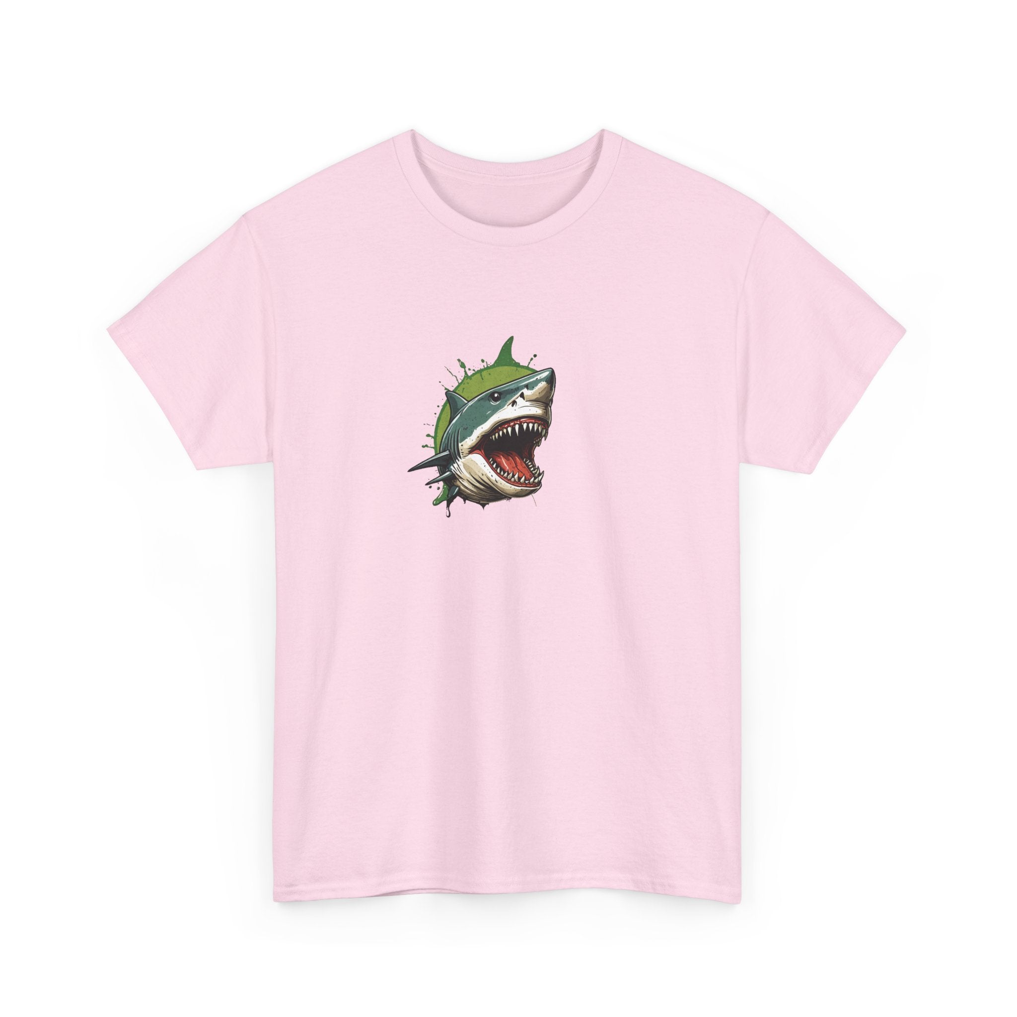 Cursed Shark Brain Rot Graphic Tee | Funny Meme Shirt for Cat Lady | Unisex T-Shirt