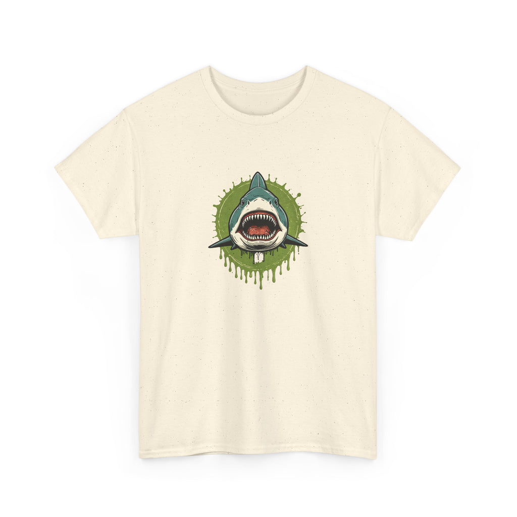 Shark Brain Rot Meme Graphic Tee | Cursed Unhinged T-Shirt | Unisex T-Shirt