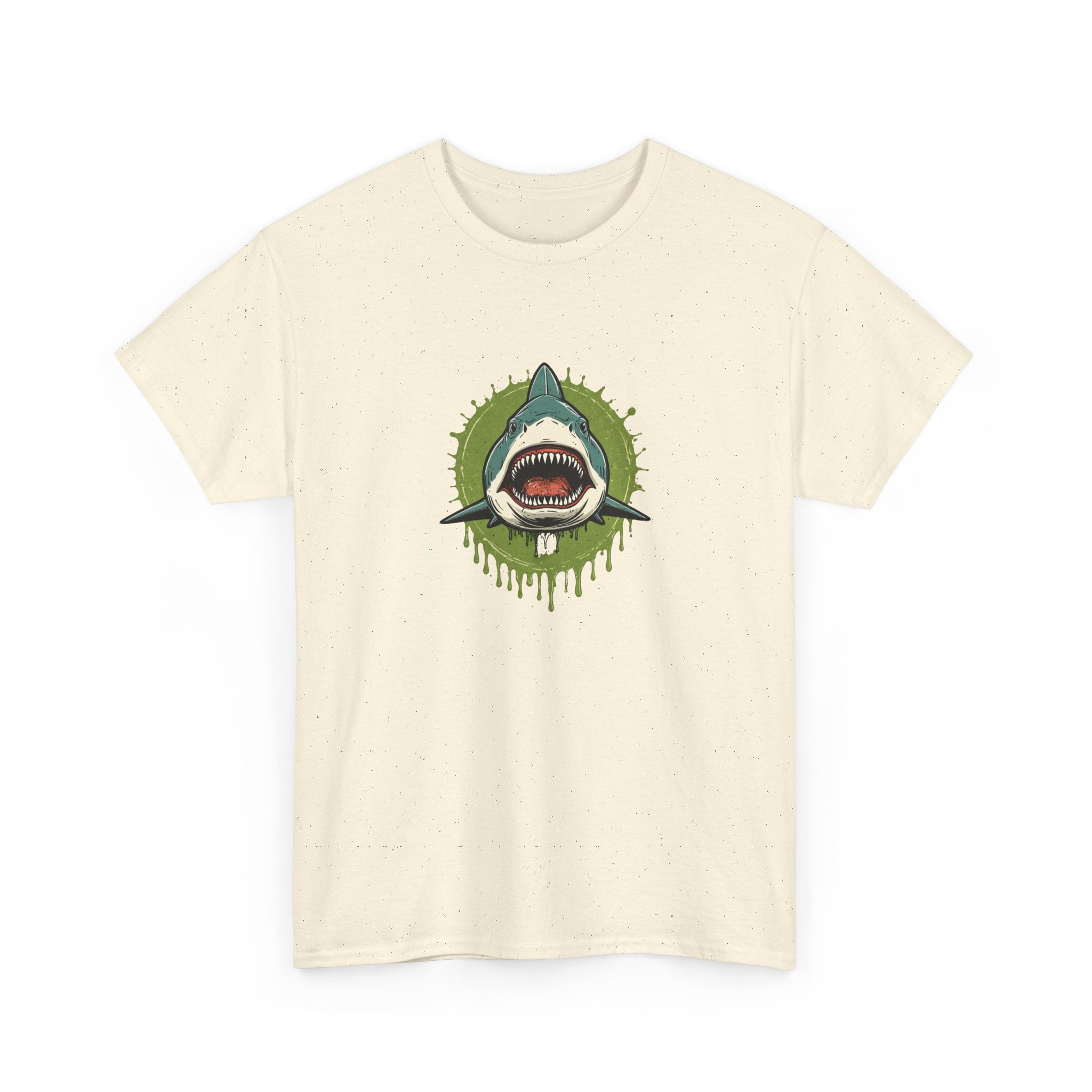 Shark Brain Rot Meme Graphic Tee | Cursed Unhinged T-Shirt | Unisex T-Shirt