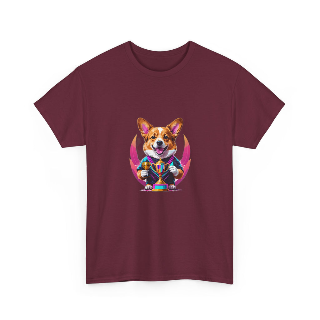 Glitched Corgi Trophy Holder — Unisex T-Shirt