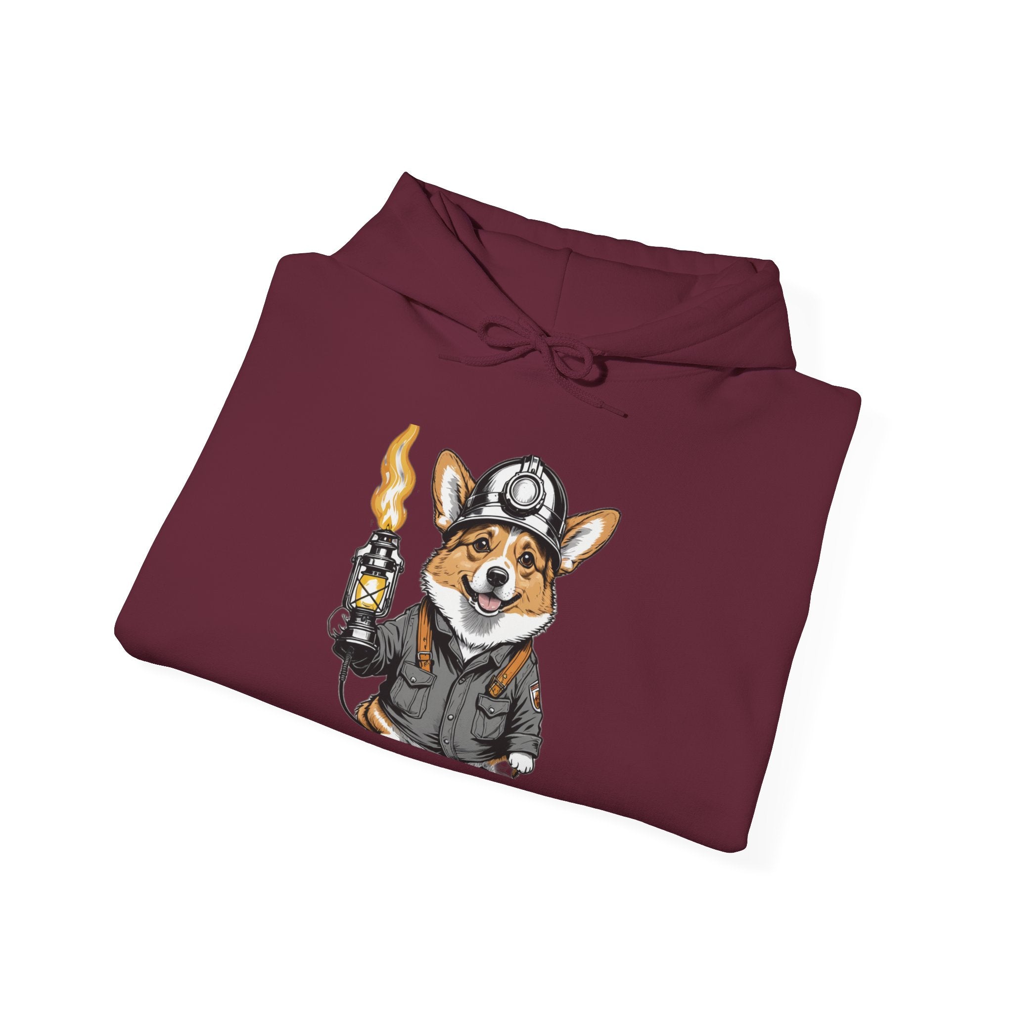 Corgi Miner's Helmet — Unisex Hoodie
